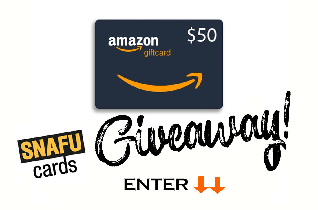 $50 Amazon Gift Card Giveaway from SNAFU Cards!