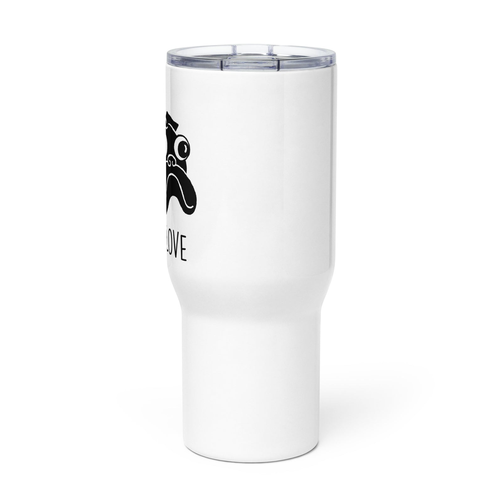 Pug Love Travel Mug | Black Pug