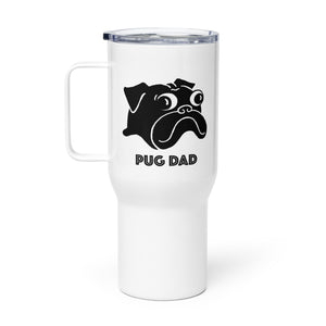 Pug Dad Travel Mug | Black Pug