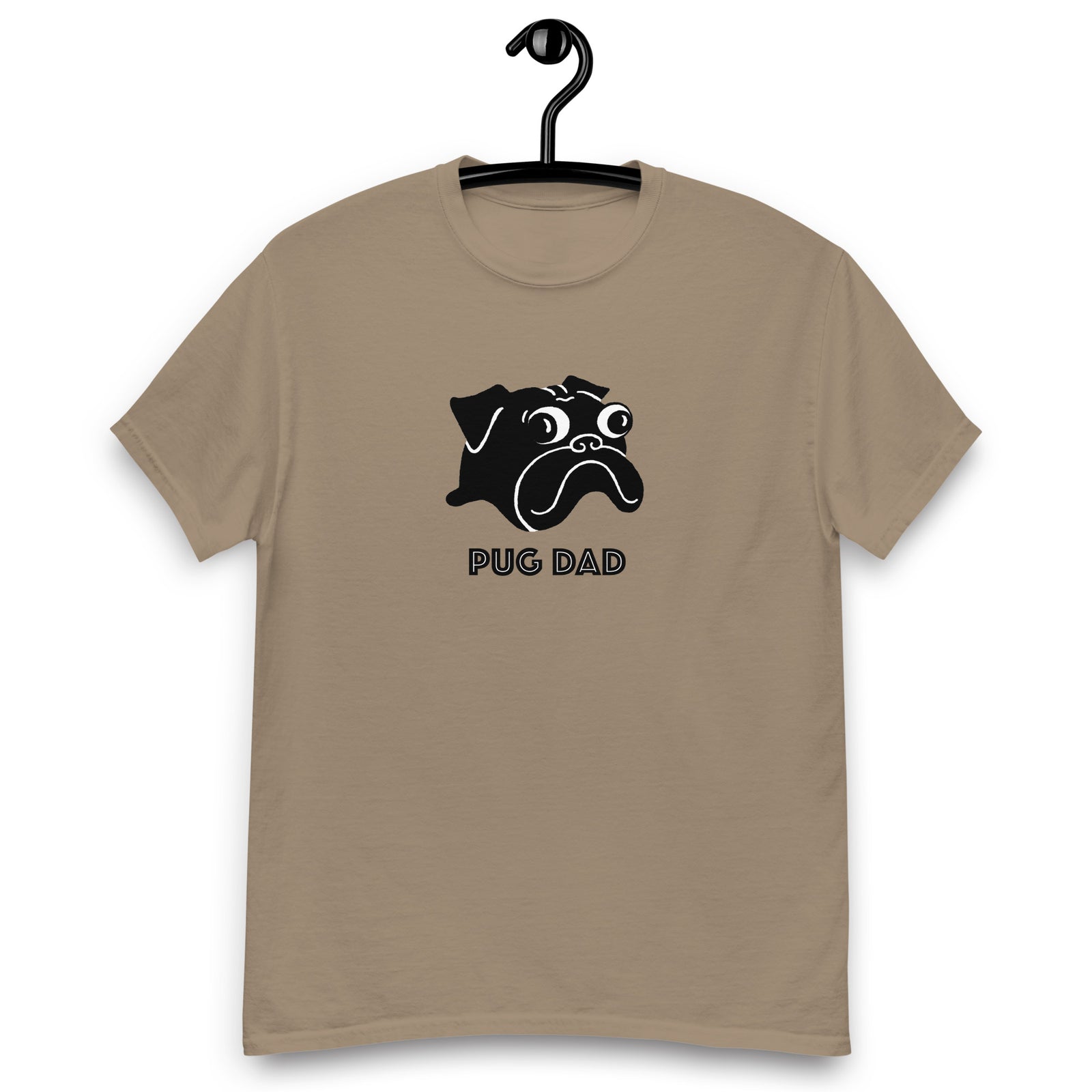 Pug Dad T-shirt | Black Pug