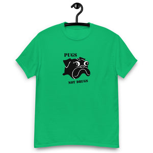 Pugs Not Drugs T-shirt | Black Pug