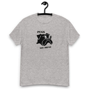 Pugs Not Drugs T-shirt | Black Pug