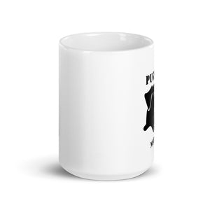 Pugs Not Drugs Coffee Mug | Black Pug