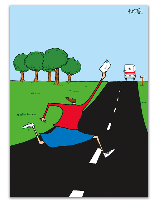 Chasing Mail Truck
