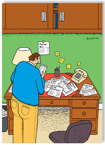 Man with Bills