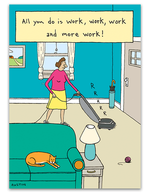Vacuuming Lady