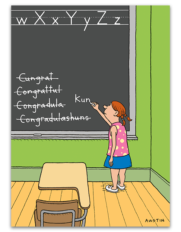 Girl and Chalkboard