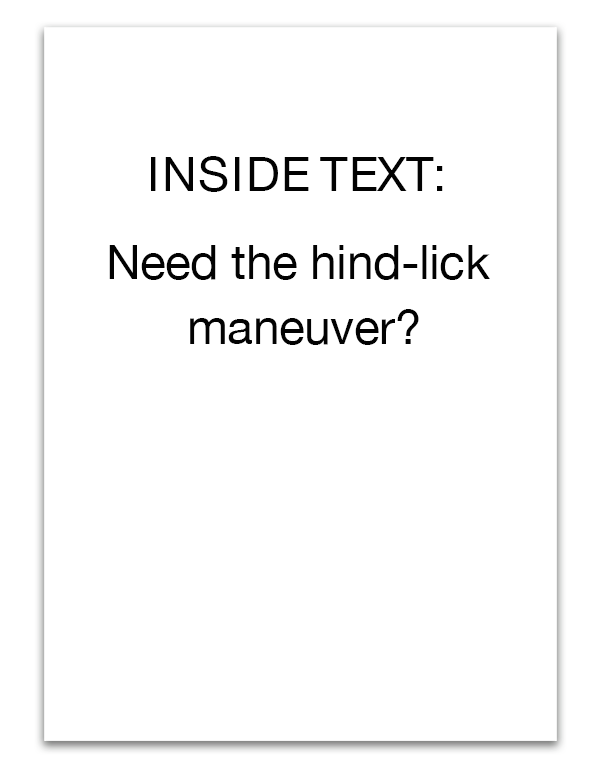 Hind-lick Maneuver